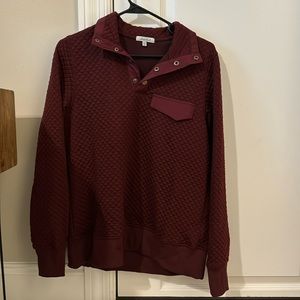 White Birch Pullover Burgundy Women’s Small.